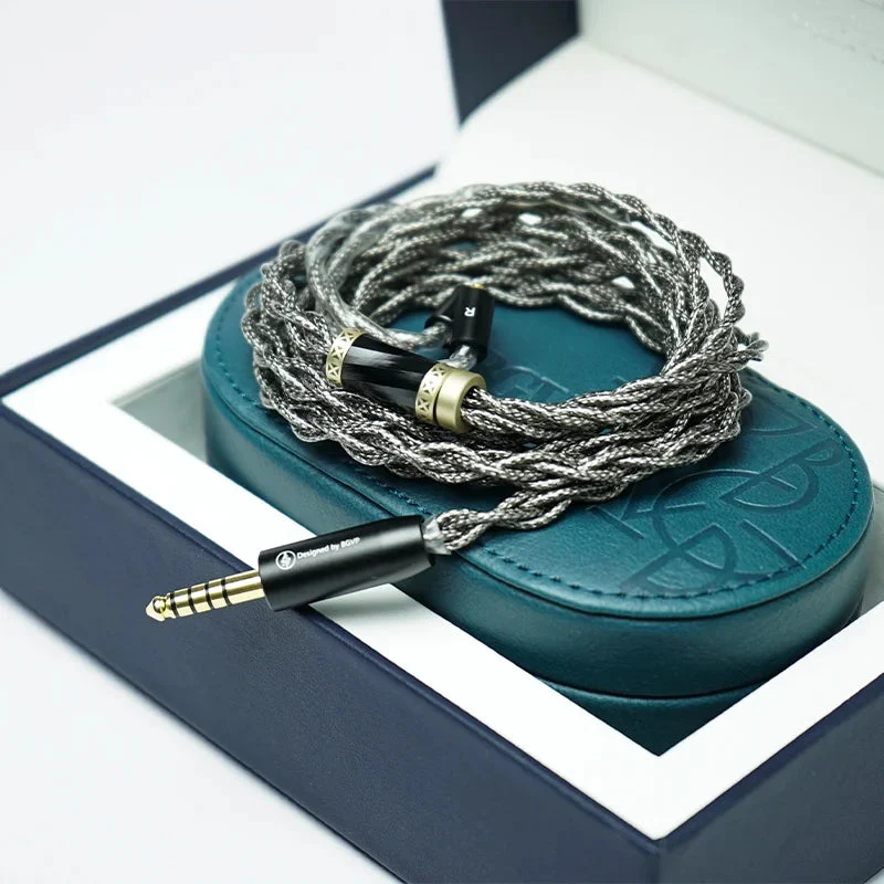 BGVP Gray Rose 5N Single Crystal Copper Silver-Plated Shielded Cable