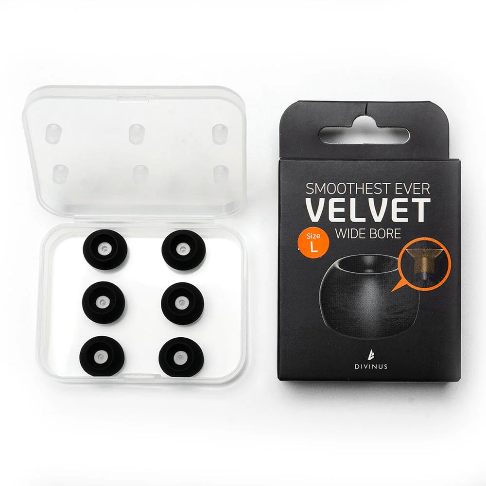 DIVINUS Velvet Wide Bore Silicone Eartips For 4-6mm Nozzle - Image 12