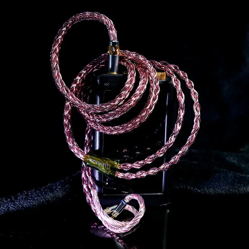 HAKUGEI Rubine Pro Cotton Mixed Litz 6N OCC Copper Upgrade Earphone Cable - Image 4