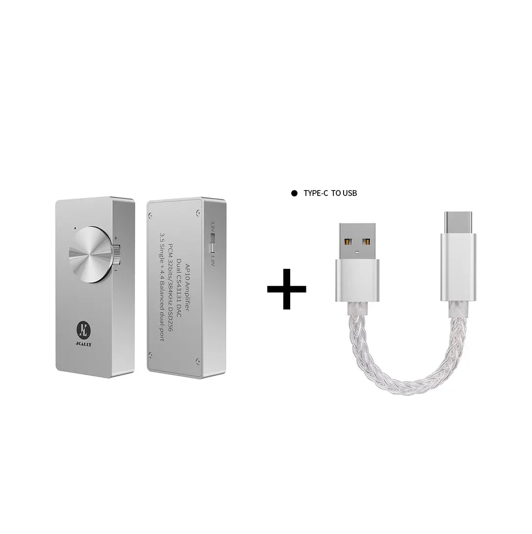 JCALLY AP10 Portable DAC Amplifier With Dual CS43131 DAC Chip Phones AMP Supports 3.5mm/4.4mm - Image 13