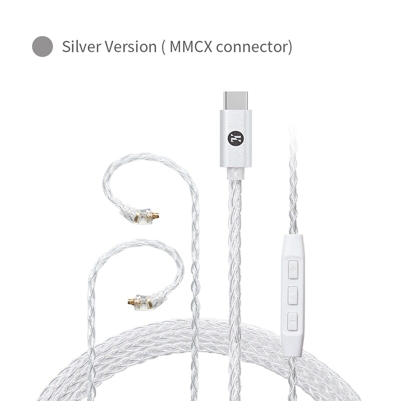 JCALLY TC30 PRO TYPEC Digital Audio CX31993 Silver-Plated Headphone Upgrade Line - Image 10