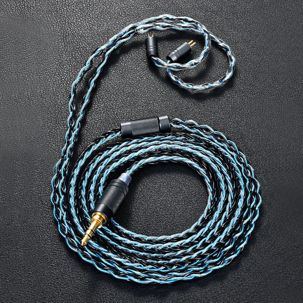 Kinera Celest Lara 8 Core OFC Silver-Plated Earphone Cable-0.78mm 2Pin-3.5mm - Image 2