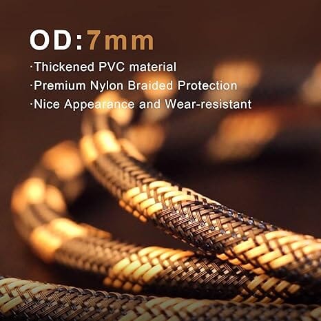 SKW  BG03 / BG-03 3.5mm Male to 2 RCA Male Audiophile Ultra-high Purity Copper Audio Cable - Image 3