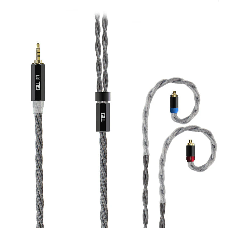 TRI Wolfram 4 Core OFC Shielding Pure Silver Upgrade Earphone Cable For TRI I3 Pro - Image 12