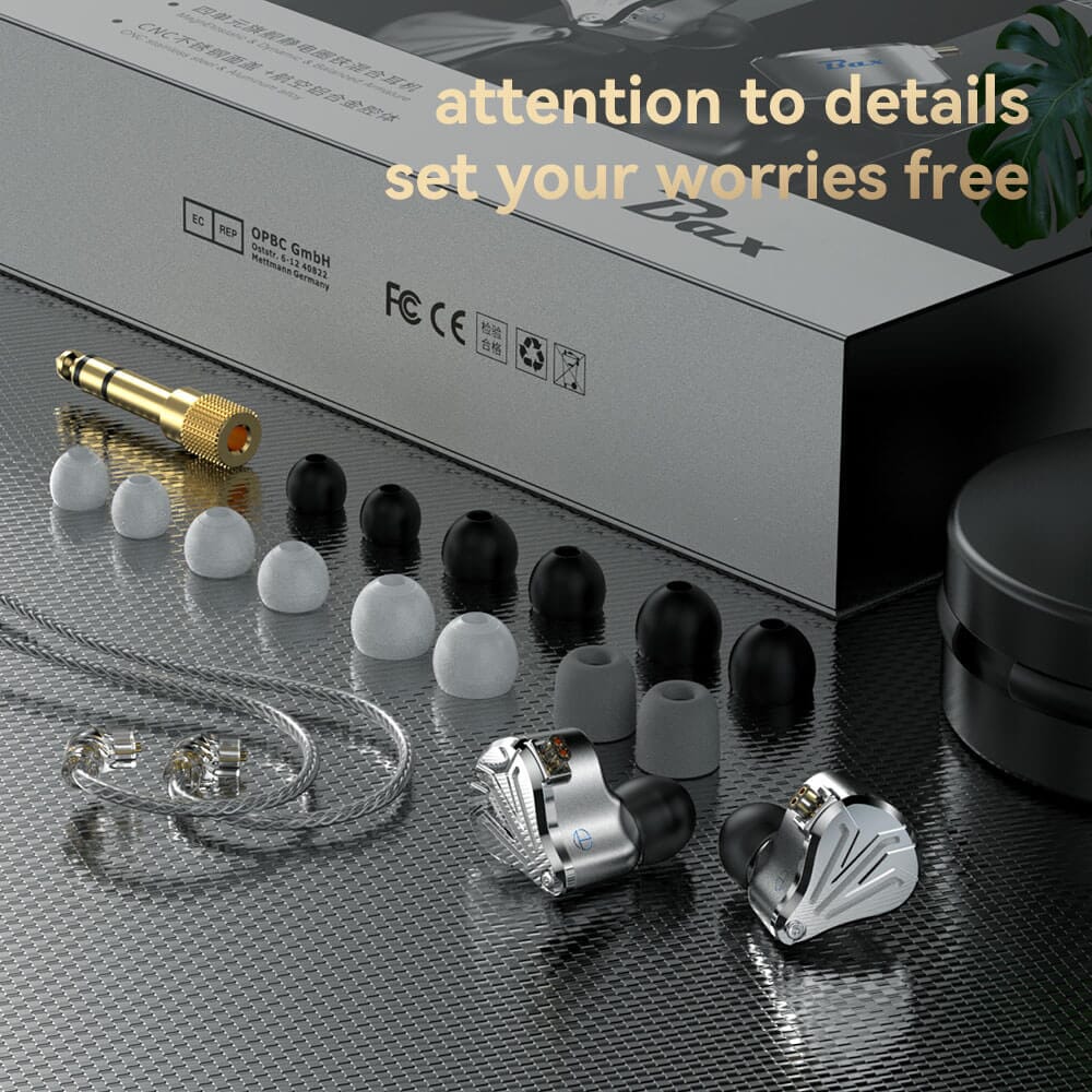 TRN BAX BA+1DD+2EST HIFI In-Ear Monitor - Image 2